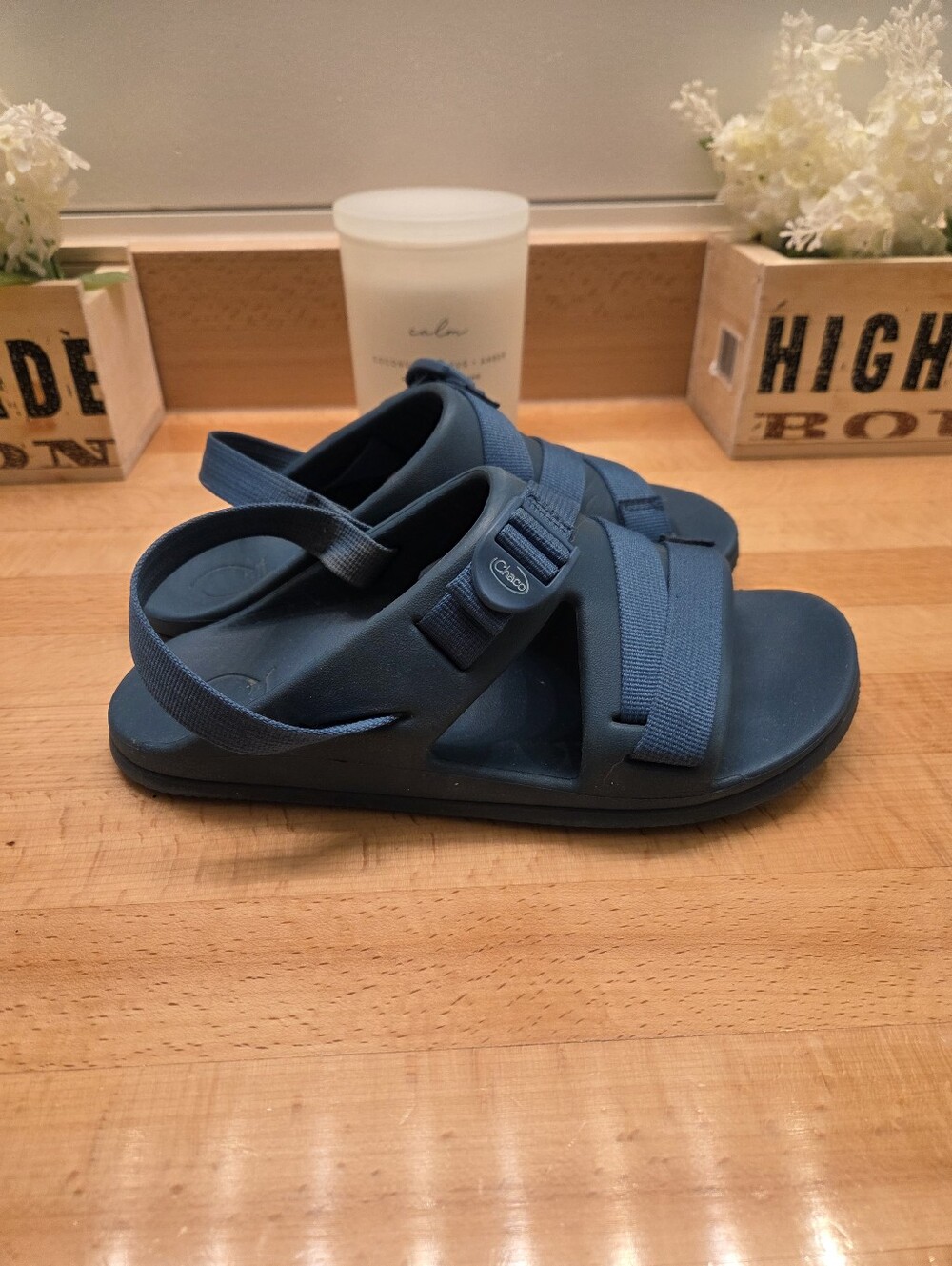 Chaco Chillos Sport Sandals Teal Blue Womens Size 8